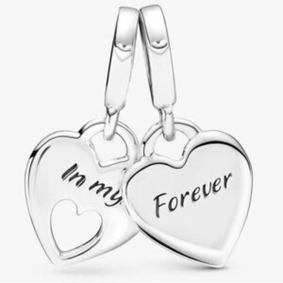 Pandora Mother Daughter Heart Charms - Picture 2 of 5